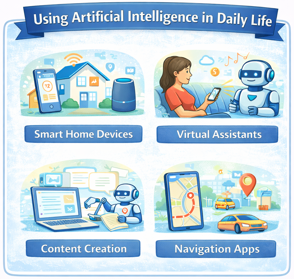 Using Artificial intelligence in Daily LIfe